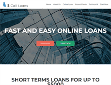 Tablet Screenshot of 1callloans.com